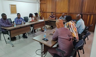 Mentees in a meeting with the AHI CoP Principal Investigator of AHI-CoP, the Project Director and the Leadership Development