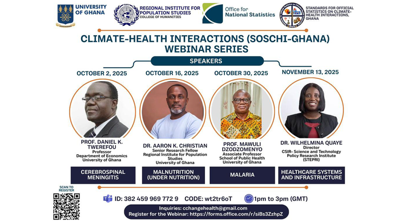 CLIMATE-HEALTH INTERACTIONS (SOSCHI-GHANA) WEBINAR SERIES