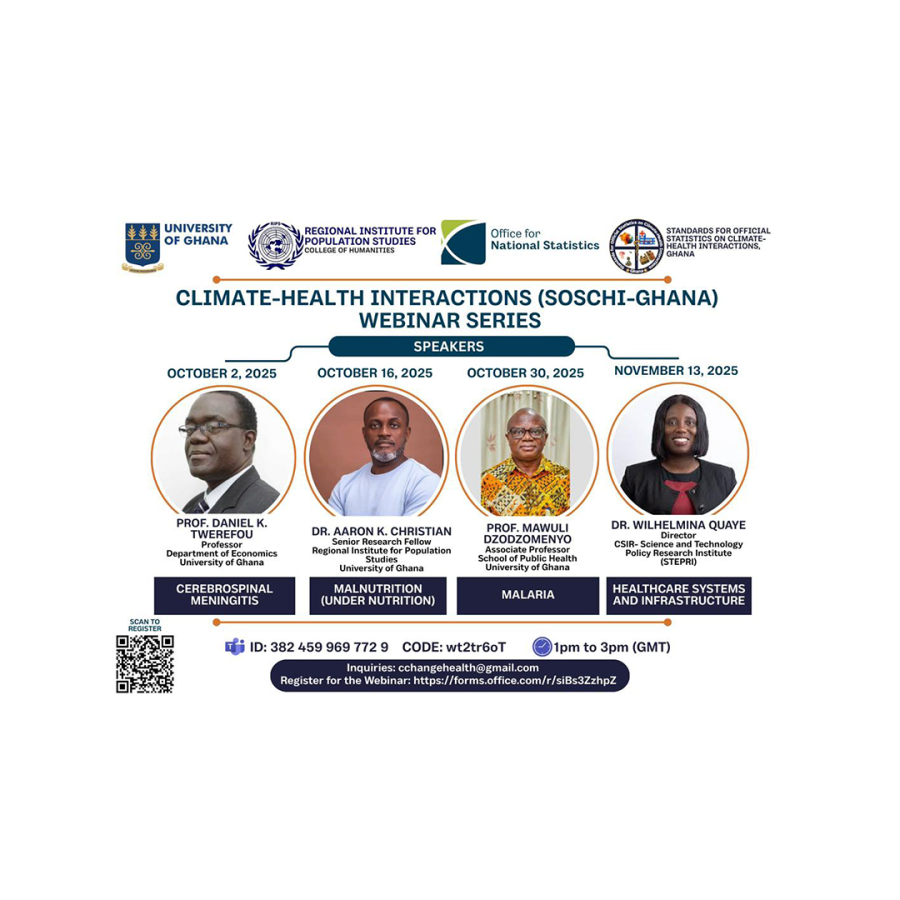 CLIMATE-HEALTH INTERACTIONS (SOSCHI-GHANA) WEBINAR SERIES